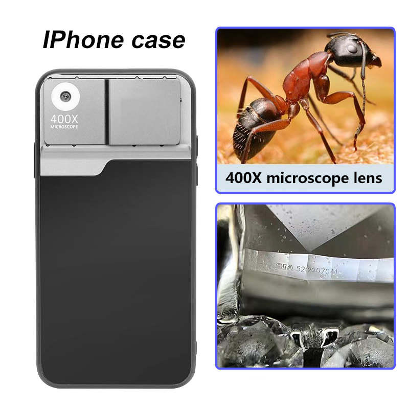 Photography With Iphone 15 - Funda de teléfono con microscopio de