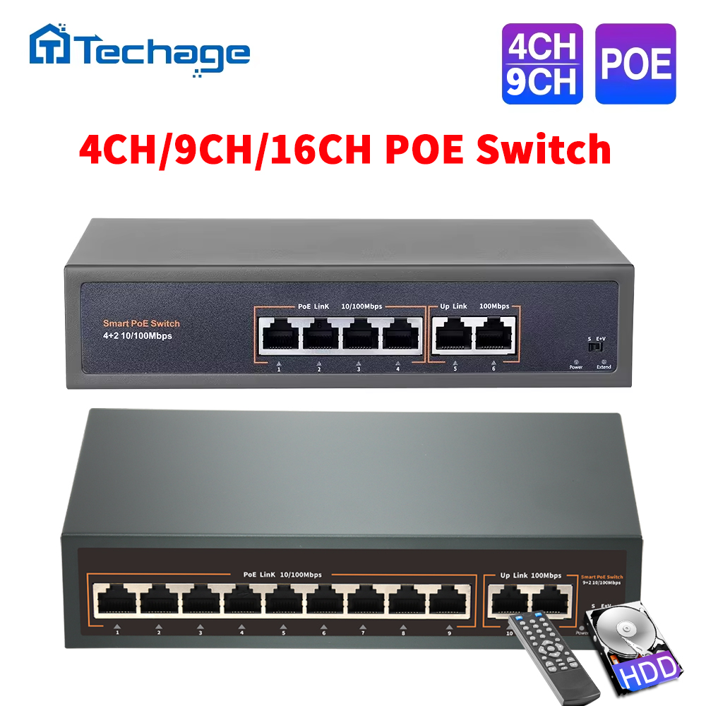 Photography Uk - Switch POE de Red Techage 52V
