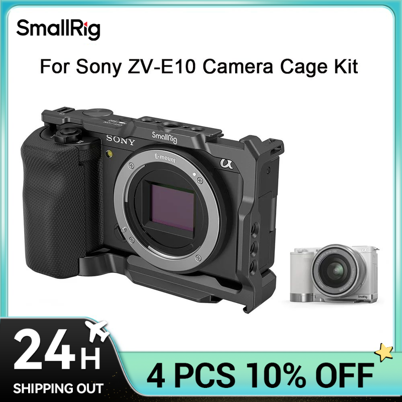 Camera Cage Rig - SmallRig-jaula para cámara Sony ZVE10 con