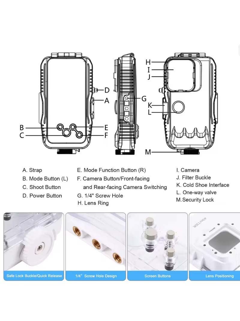 Funda impermeable de 40M para  - Photography With Iphone 15 reseña y precio