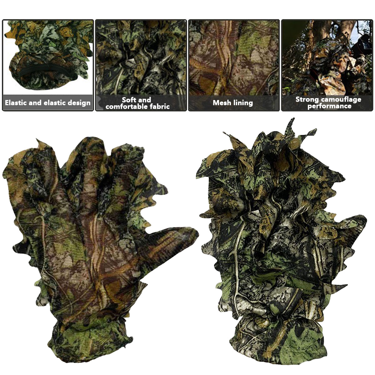 Guantes de camuflaje 3D con di - Photography Gear reseña y precio